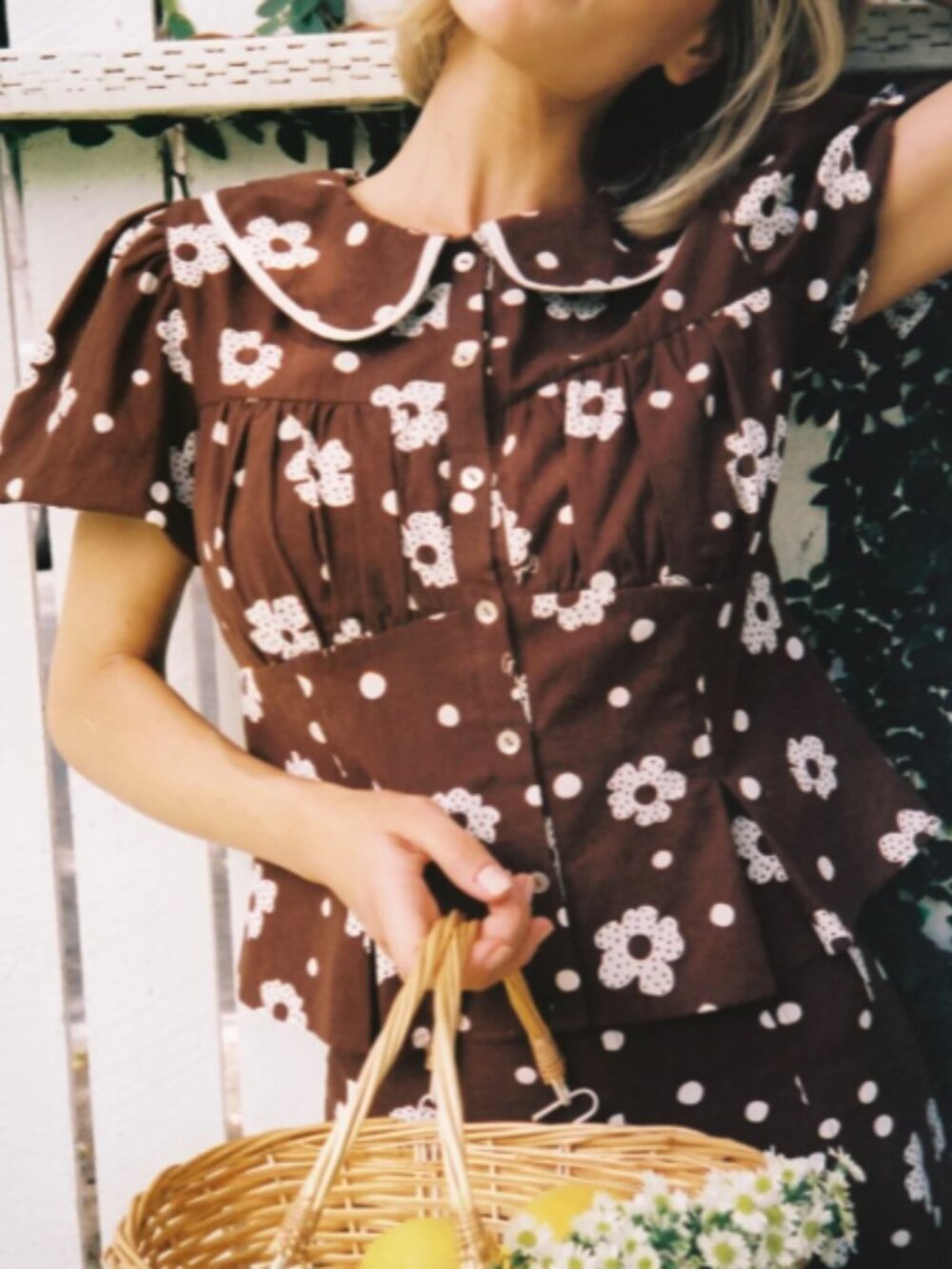 Bonnie Top - Brown Mod Dot - Lisa Says Gah NWT - Picture 3 of 6
